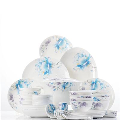 华为刀片服务器的应用案例48头聆听花开骨瓷礼品餐具套装
